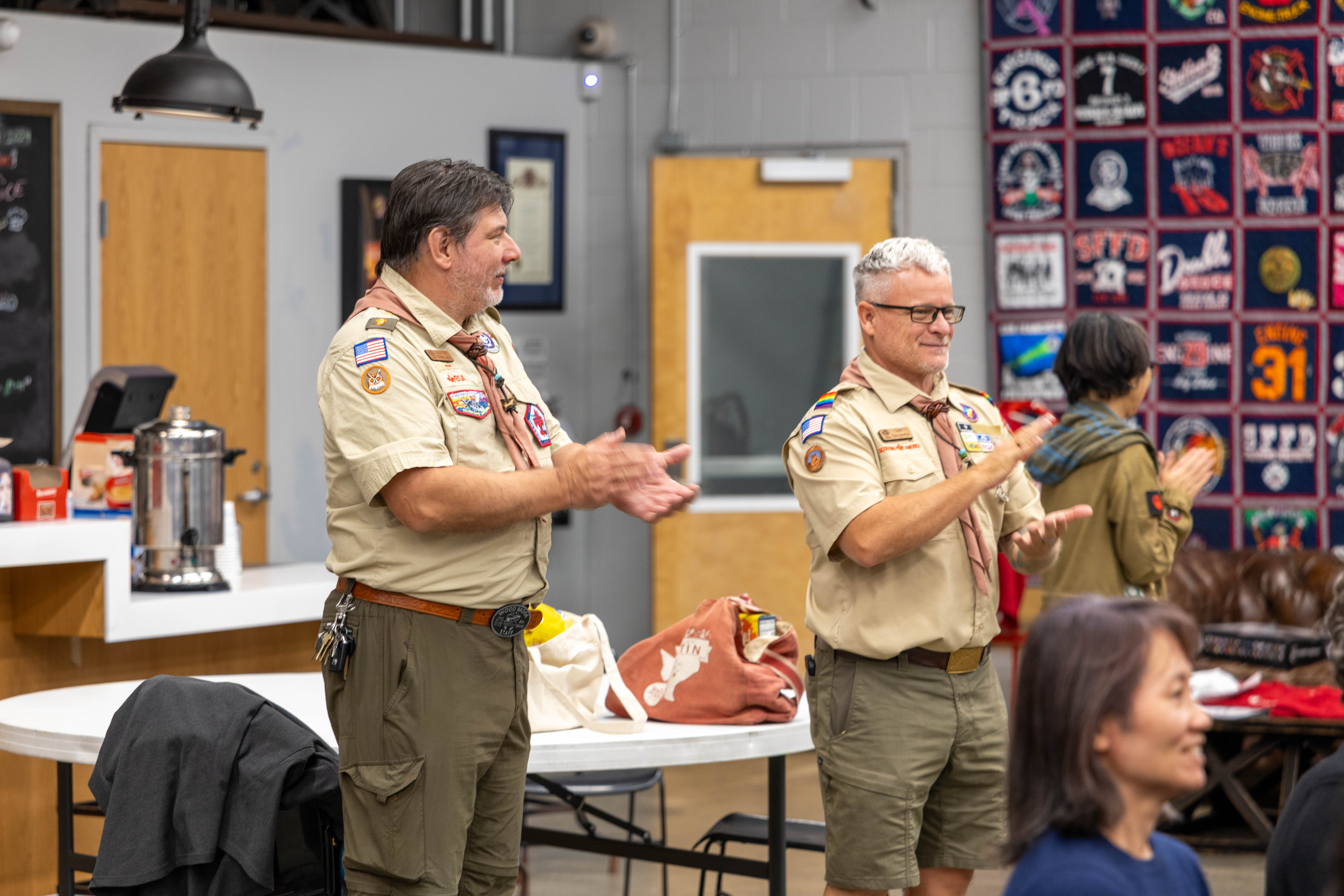 Our amazing leaders at the Court of Honor, always cheering on the Scouts and celebrating their achievements!
