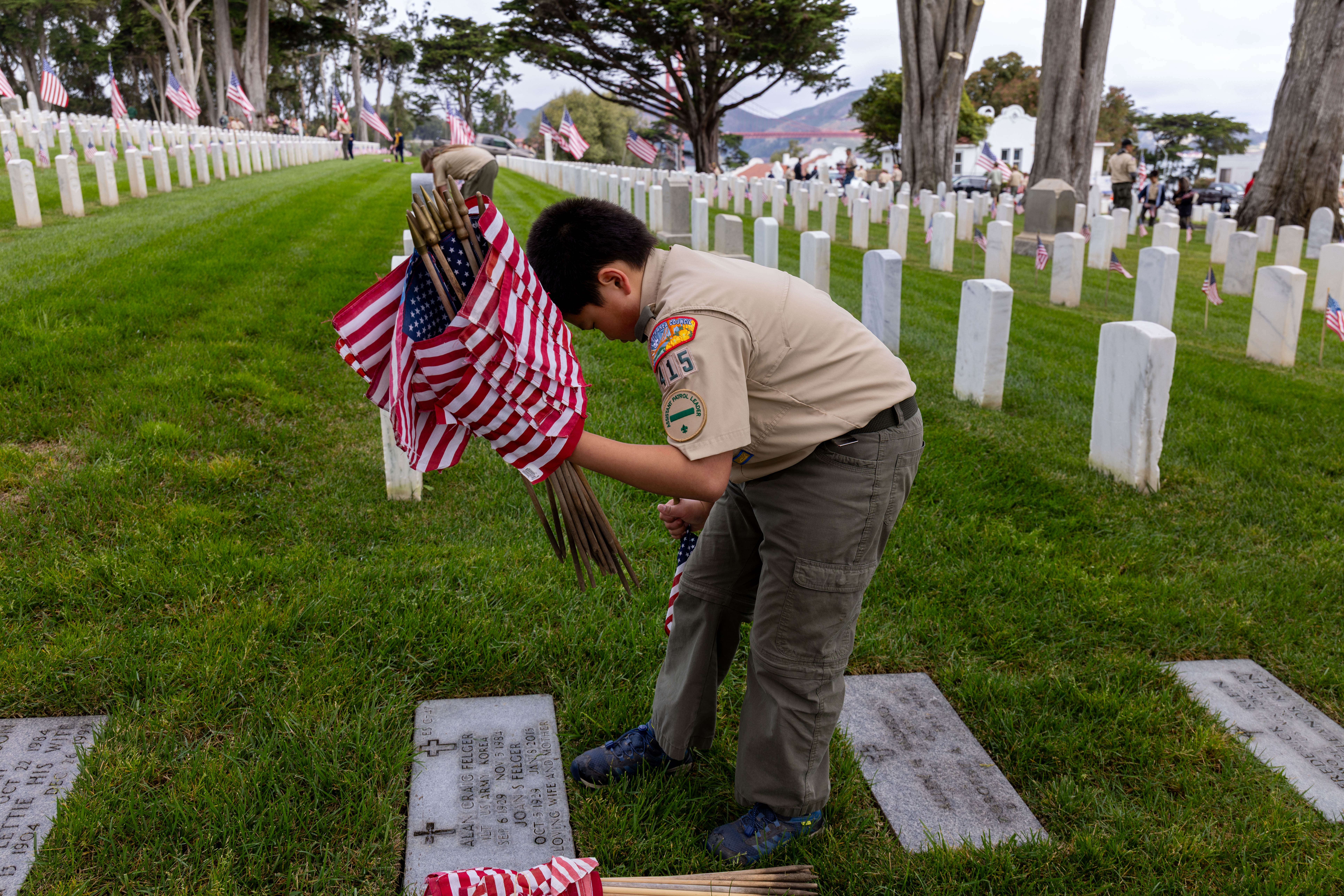 Memorial Day 2026 flag planting